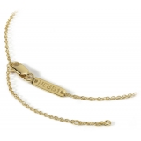 NESS1 - Compass Necklace 18kt Yellow Gold and Diamond - Time Collection - Handcrafted Necklace - High Quality Luxury