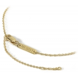 NESS1 - Compass Necklace 9kt Yellow Gold and Diamond - Time Collection - Handcrafted Necklace - High Quality Luxury