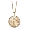 NESS1 - Compass Collana Oro Rosa 9kt e Diamante - Time Collection - Collana Artigianale - Alta Qualità Luxury