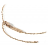 NESS1 - Alarm Necklace 18kt Rose Gold and Diamond - Time Collection - Handcrafted Necklace - High Quality Luxury