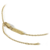 NESS1 - Alarm Collana Oro Giallo 9kt e Diamanti - Time Collection - Collana Artigianale - Alta Qualità Luxury