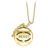 NESS1 - Sex Bomb Collana Oro Giallo 18kt e Diamanti - Sex Bomb Collection - Collana Artigianale - Alta Qualità Luxury