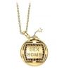 NESS1 - Sex Bomb Collana Oro Giallo 9kt e Diamanti - Sex Bomb Collection - Collana Artigianale - Alta Qualità Luxury