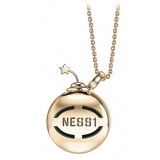 NESS1 - Sex Bomb Necklace 9kt Rose Gold and Diamond - Sex Bomb Collection - Handcrafted Necklace - High Quality Luxury