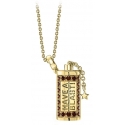 NESS1 - Have A Blast Necklace 18kt Yellow Gold and Diamonds - Sex Bomb Collection - Handcrafted Necklace - High Quality Luxury