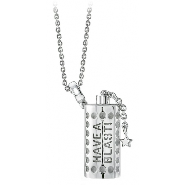 NESS1 - Have A Blast Necklace 18kt White Gold and Diamond - Sex Bomb Collection - Handcrafted Necklace - High Quality Luxury
