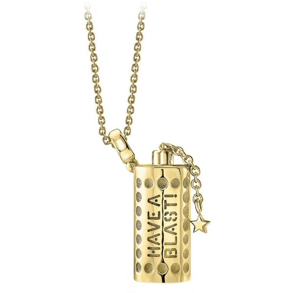 NESS1 - Have A Blast Necklace 18kt Yellow Gold and Diamond - Sex Bomb Collection - Handcrafted Necklace - High Quality Luxury