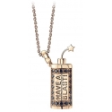NESS1 - Have A Blast Necklace 9Kt Rose Gold and Diamonds - Sex Bomb Collection - Handcrafted Necklace - High Quality Luxury