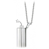 NESS1 - Have A Blast Necklace 9Kt White Gold and Diamond - Sex Bomb Collection - Handcrafted Necklace - High Quality Luxury