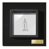 NESS1 - Mixxxile Collana Oro Bianco 18Kt e Diamanti - Sex Bomb Collection - Collana Artigianale - Alta Qualità Luxury