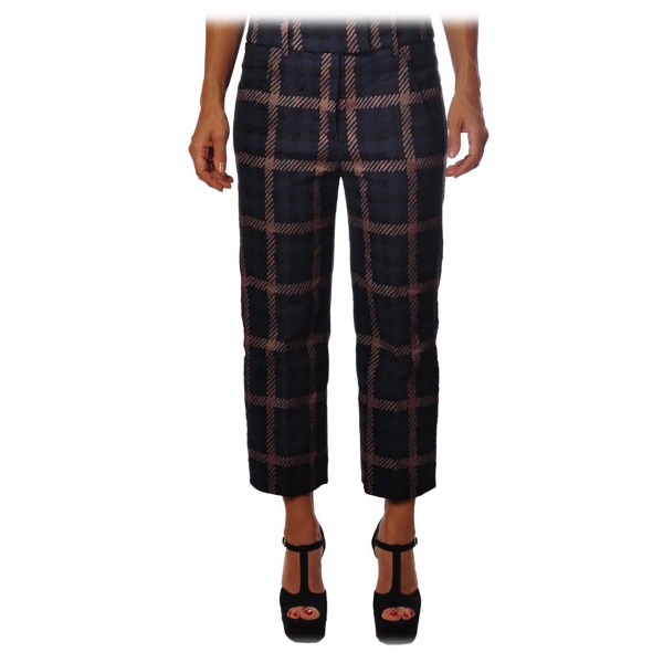 Dondup - Tyler Trousers with Welt Pockets on The Back - Black - Trousers - Luxury Exclusive Collection