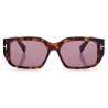 Tom Ford - Silvano Sunglasses - Occhiali da Sole Squadrati - Havana Bionda - FT0989 - Occhiali da Sole - Tom Ford Eyewear
