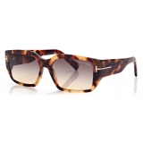 Tom Ford - Silvano Sunglasses - Occhiali da Sole Squadrati - Havana - FT0989 - Occhiali da Sole - Tom Ford Eyewear