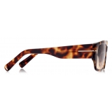 Tom Ford - Silvano Sunglasses - Occhiali da Sole Squadrati - Havana - FT0989 - Occhiali da Sole - Tom Ford Eyewear