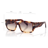 Tom Ford - Silvano Sunglasses - Square Sunglasses - Havana - FT0989 - Sunglasses - Tom Ford Eyewear