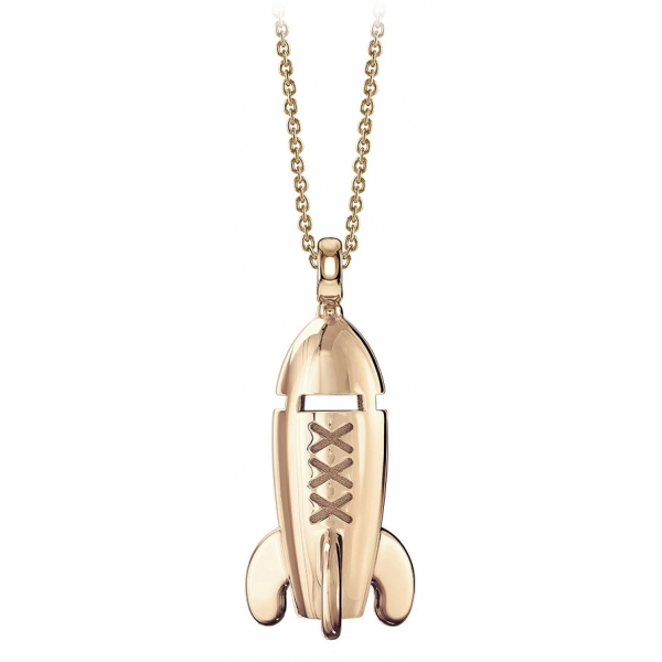 NESS1 - Mixxxile Necklace 18Kt Rose Gold and Diamond - Sex Bomb Collection - Handcrafted Necklace - High Quality Luxury