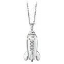 NESS1 - Mixxxile Necklace 9Kt White Gold and Diamonds - Sex Bomb Collection - Handcrafted Necklace - High Quality Luxury