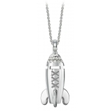 NESS1 - Mixxxile Necklace 9Kt White Gold and Diamonds - Sex Bomb Collection - Handcrafted Necklace - High Quality Luxury