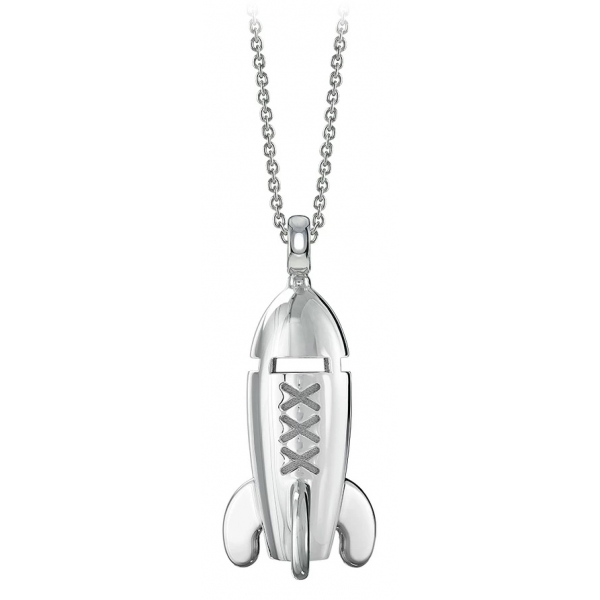 NESS1 - Mixxxile Necklace 9Kt White Gold and Diamond - Sex Bomb Collection - Handcrafted Necklace - High Quality Luxury
