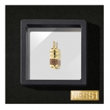 NESS1 - Pill.Ola Collana Oro Giallo 18Kt e Diamanti - Drug Collection - Collana Artigianale - Alta Qualità Luxury