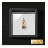 NESS1 - Pill.Ola Collana Oro Rosa 18Kt e Diamanti - Drug Collection - Collana Artigianale - Alta Qualità Luxury