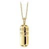 NESS1 - Pill.Ola Collana Oro Giallo 18Kt e Diamante - Drug Collection - Collana Artigianale - Alta Qualità Luxury