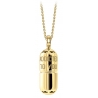 NESS1 - Pill.Ola Collana Oro Giallo 9Kt e Diamante - Drug Collection - Collana Artigianale - Alta Qualità Luxury