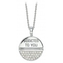 NESS1 - M.D.M.A Collana Oro Bianco 18Kt e Diamanti - Drug Collection - Collana Artigianale - Alta Qualità Luxury