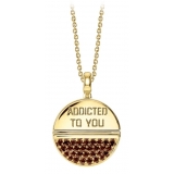 NESS1 - M.D.M.A Necklace 18Kt Yellow Gold and Diamonds - Drug Collection - Handcrafted Necklace - High Quality Luxury