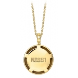 NESS1 - M.D.M.A Necklace 18Kt Yellow Gold and Diamonds - Drug Collection - Handcrafted Necklace - High Quality Luxury