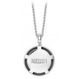 NESS1 - M.D.M.A Necklace 18Kt White Gold and Diamond - Drug Collection - Handcrafted Necklace - High Quality Luxury
