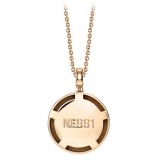 NESS1 - M.D.M.A Necklace 18Kt Rose Gold and Diamond - Drug Collection - Handcrafted Necklace - High Quality Luxury