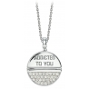 NESS1 - M.D.M.A Collana Oro Bianco 9Kt e Diamanti - Drug Collection - Collana Artigianale - Alta Qualità Luxury