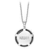 NESS1 - M.D.M.A Necklace 9Kt White Gold and Diamonds - Drug Collection - Handcrafted Necklace - High Quality Luxury