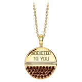 NESS1 - M.D.M.A Collana Oro Giallo 9Kt e Diamanti - Drug Collection - Collana Artigianale - Alta Qualità Luxury