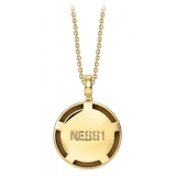 NESS1 - M.D.M.A Necklace 9Kt Yellow Gold and Diamond - Drug Collection - Handcrafted Necklace - High Quality Luxury