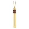 NESS1 - Cig.Au.Rette Necklace 18Kt Yellow Gold Diamonds and Ruby - Drug Collection - Handcrafted Necklace - High Quality Luxury