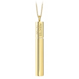 NESS1 - Cig.Au.Rette Necklace 18Kt Yellow Gold Diamond and Ruby - Drug Collection - Handcrafted Necklace - High Quality Luxury