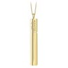 NESS1 - Cig.Au.Rette Necklace 18Kt Yellow Gold Diamond and Ruby - Drug Collection - Handcrafted Necklace - High Quality Luxury