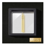 NESS1 - Cig.Au.Rette Collana Oro Giallo 18Kt e Diamante e Rubino - Drug Collection - Collana Artigianale - Alta Qualità Luxury