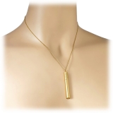 NESS1 - Cig.Au.Rette Collana Oro Giallo 18Kt e Diamante e Rubino - Drug Collection - Collana Artigianale - Alta Qualità Luxury