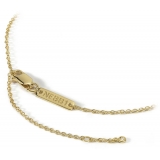 NESS1 - Cig.Au.Rette Necklace 18Kt Yellow Gold Diamond and Ruby - Drug Collection - Handcrafted Necklace - High Quality Luxury