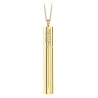 NESS1 - Cig.Au.Rette Collana Oro Giallo 9Kt e Diamante e Rubino - Drug Collection - Collana Artigianale - Alta Qualità Luxury