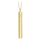 NESS1 - Cig.Au.Rette Necklace 9Kt Yellow Gold Diamond and Ruby - Drug Collection - Handcrafted Necklace - High Quality Luxury
