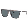 Persol - PO3225S - Striato Blu / Polarizzata Blu Scuro - Occhiali da Sole - Persol Eyewear