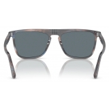 Persol - PO3225S - Striped Blue / Dark Blue Polar - Sunglasses - Persol Eyewear
