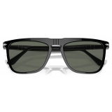 Persol - PO3225S - Nero / Polarizzata Verde - Occhiali da Sole - Persol Eyewear