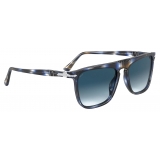 Persol - PO3225S - Grigio Striato Blu / Blu Sfumato Grigio - Occhiali da Sole - Persol Eyewear