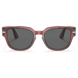 Persol - PO3231S - Rosso Brunito Trasparente / Grigio Scuro - Occhiali da Sole - Persol Eyewear