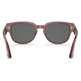 Persol - PO3231S - Rosso Brunito Trasparente / Grigio Scuro - Occhiali da Sole - Persol Eyewear